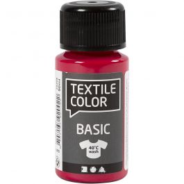 Textilfärg, primärröd, 50 ml/ 1 flaska [HOB-34208]