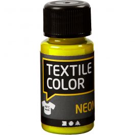 Textilfärg, neongul, 50 ml/ 1 flaska [HOB-342120]