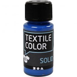 Solid textilfärg, täckande, briljantblå, 50 ml/ 1 flaska [HOB-34218]