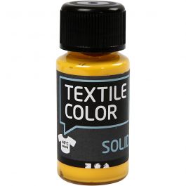 Solid textilfärg, täckande, gul, 50 ml/ 1 flaska [HOB-34224]