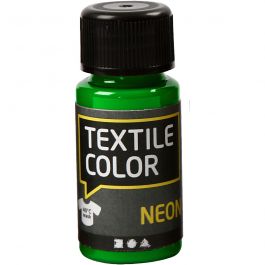 Textilfärg, neongrön, 50 ml/ 1 flaska [HOB-342260]