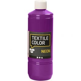 Textilfärg, neonlila, 500 ml/ 1 flaska [HOB-34227]