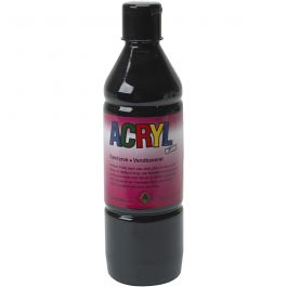 Akrylfärg, svart, 500 ml/ 1 flaska [HOB-636084]