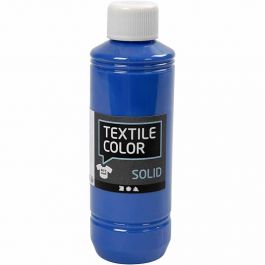 Solid textilfärg, täckande, briljantblå, 250 ml/ 1 flaska [HOB-34618]