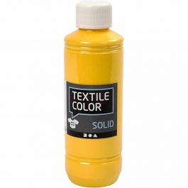 Solid textilfärg, täckande, gul, 250 ml/ 1 flaska [HOB-34624]