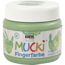 Mucki Fingerfärg, grön, 150 ml/ 1 burk [HOB-34762]