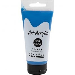 Akrylfärg, halvblank, täckande, primärblå, 75 ml/ 1 flaska [HOB-35149]