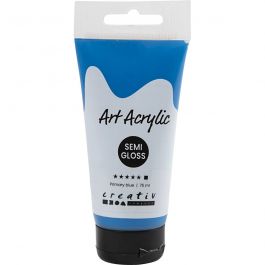 Akrylfärg, halvblank, täckande, primärblå, 75 ml/ 1 flaska [HOB-35149]