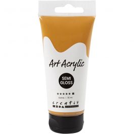 Akrylfärg, halvblank, täckande, ockra, 75 ml/ 1 flaska [HOB-35154]