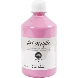 Akrylfärg, halvblank, täckande, dusty rose, 500 ml/ 1 flaska [HOB-35416]