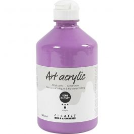 Akrylfärg, halvblank, täckande, lila, 500 ml/ 1 flaska [HOB-35454]