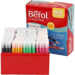 Berol Colourfine, spets 0,3-0,7 mm, mixade färger, 288 st./ 1 förp. [HOB-37235]