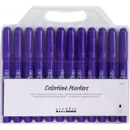 Colortime-pennor, spets 5 mm, lila, 12 st./ 1 förp. [HOB-37332]