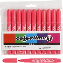 Colortime-pennor, spets 5 mm, rosa, 12 st./ 1 förp. [HOB-37339]