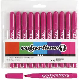 Colortime-pennor, spets 5 mm, rosa, 12 st./ 1 förp. [HOB-37341]