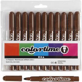 Colortime-pennor, spets 5 mm, brun, 12st./ 1 förp. [HOB-37342]
