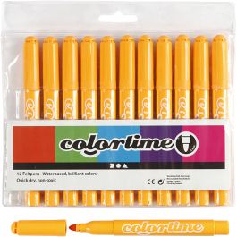 Colortime-pennor, spets 5 mm, varm gul, 12 st./ 1 förp. [HOB-37350]