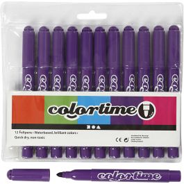Colortime-pennor, spets 5 mm, mörklila, 12 st./ 1 förp. [HOB-37354]