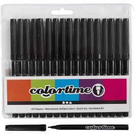 Colortime-pennor, spets 2 mm, svart, 18 st./ 1 förp. [HOB-373561]