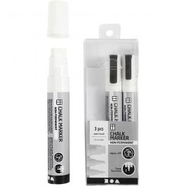 Krittuschpennor, spets 3+6+15 mm, vit, 3 st./ 1 förp. [HOB-37388]