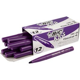 BIC Visa Color Tusch, spets 3 mm, mörklila, 12 st./ 1 förp. [HOB-37405]