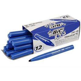 BIC Visa Color Tusch, spets 3 mm, mörkblå, 12 st./ 1 förp. [HOB-37406]