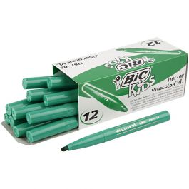BIC Visa Color Tusch, spets 3 mm, mellangrön, 12 st./ 1 förp. [HOB-37408]