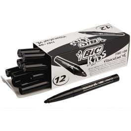 BIC Visa Color Tusch, spets 3 mm, svart, 12 st./ 1 förp. [HOB-37409]
