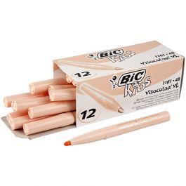 BIC Visa Color Tusch, spets 3 mm, ivory, 12 st./ 1 förp. [HOB-37448]