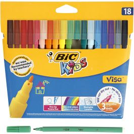 BIC Visa Fin Tusch, spets 1,6 mm, mixade färger, 18 st./ 1 förp. [HOB-37592]