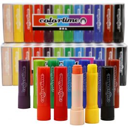 Soft Color Stick, L: 8 cm, mixade färger, 6,5 g, 120 st./ 1 förp. [HOB-38125]