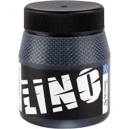 Linoleumfärg, svart, 250 ml/ 1 burk [HOB-38216]