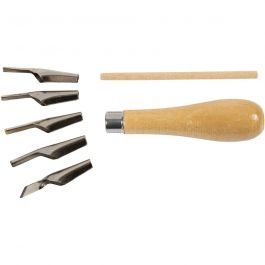 Set för linoleumtillskärning, 5 mix./ 1 set [HOB-38230]