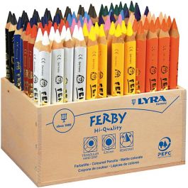Lyra Super Ferby 1 Färgpennor, L: 12 cm, kärna 6,25 mm, mixade färger, 96 st./ 1 förp. [HOB-38390]