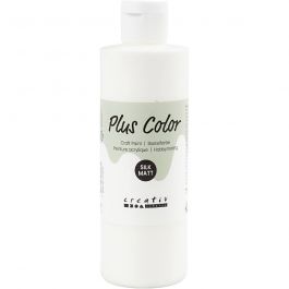 Plus Color Hobbyfärg, råvit, 250 ml/ 1 flaska [HOB-39437]
