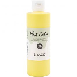 Plus Color Hobbyfärg, primärgul, 250 ml/ 1 flaska [HOB-39475]