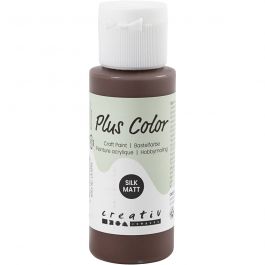 Plus Color Hobbyfärg, chocolate, 60 ml/ 1 flaska [HOB-39601]