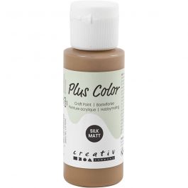 Plus Color Hobbyfärg, ljusbrun, 60 ml/ 1 flaska [HOB-39603]