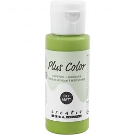 Plus Color Hobbyfärg, leaf green, 60 ml/ 1 flaska [HOB-39608]