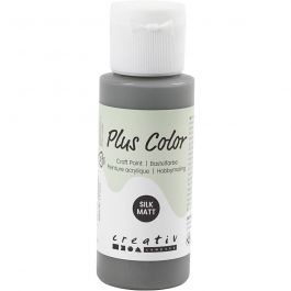 Plus Color Hobbyfärg, mörkgrå, 60 ml/ 1 flaska [HOB-39641]