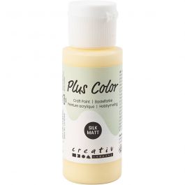 Plus Color Hobbyfärg, ljusgul, 60 ml/ 1 flaska [HOB-39663]