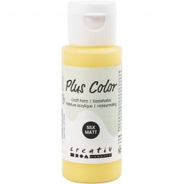 Plus Color Hobbyfärg, primrose yellow, 60 ml/ 1 flaska [HOB-39678]