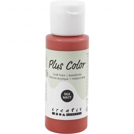 Plus Color Hobbyfärg, julröd, 60 ml/ 1 flaska [HOB-39688]