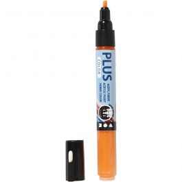 Plus Color Tusch, L: 14,5 cm, spets 1-2 mm, pumpkin, 5,5 ml, 1 st. [HOB-39835]
