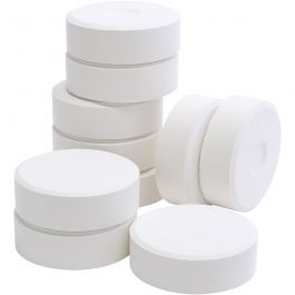 Vattenfärg, vit, H: 19 mm, Dia. 57 mm, 10 st./ 1 förp. [HOB-627201]
