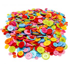 Knappmix, Dia. 10+15+20+22 mm, 500 g/ 1 förp. [HOB-40414]