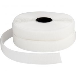 Kardborreband, B: 20 mm, vit, 5 m/ 1 rl. [HOB-41024]