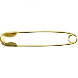 Säkerhetsnålar, L: 22 mm, tjocklek 0,6 mm, guld, 500 st./ 1 förp. [HOB-41133]