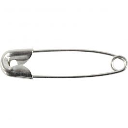 Säkerhetsnålar, L: 22 mm, tjocklek 0,6 mm, silver, 100 st./ 1 förp. [HOB-41135]