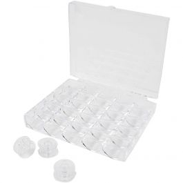 Symaskinsspolar i box, H: 10 mm, Dia. 20 mm, 1 set [HOB-41226]
